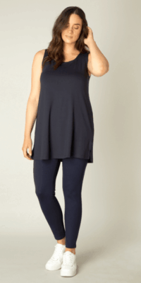 Yesta top Abbigail d.blauw