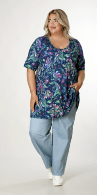 Exelle Tronika petrol paisley